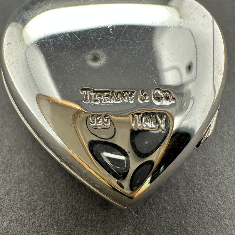 Estate Tiffany & Co. SS Heart Locket Pendant