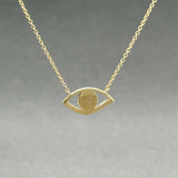 Estate 14K Y Gold 0.04ctw Diamond Evil Eye Pendant