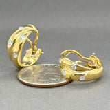 Estate Tiffany & Co. 18K Y Gold 0.32ctw Diamond Double Etoile Earrings