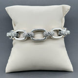 Estate Jai SS Floral Cable Link Bracelet