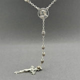 Estate SS Rosary Crucifix Necklace