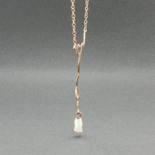 Estate Antique 10K Y Gold War of 1917 Seed Pearl Necklace