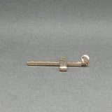 Estate 14K Y Gold 27.56mm Cross Pendant