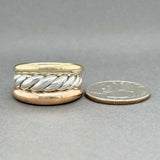 Estate David Yurman SS Brass & Bronze Pure Form Ring