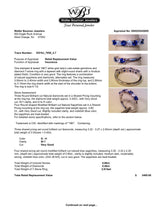 Estate 18K W Gold 0.80ctw Sapphire & 0.40ctw Diamond Ring