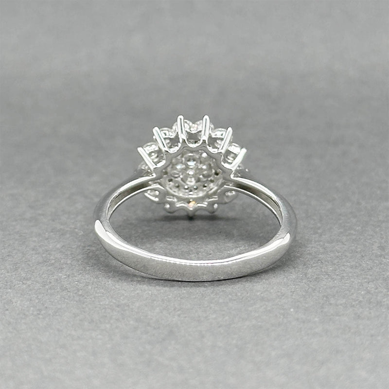 Estate 14K W Gold 0.70ctw Diamond Cocktail Ring