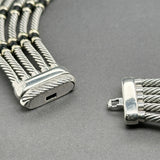 Estate David Yurman SS 14 Onyx 5 Strand Necklace