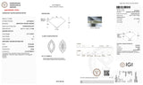 Estate 10.77ct E/VS1 Marquise Cut Lab-Created Loose Diamond IGI