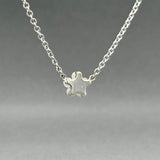 Estate 18K W Gold 0.39ctw Diamond Star Cluster Necklace