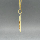 Estate 18K Y Gold 32.5mm Crucifix Pendant