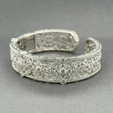 Estate Judith Ripka SS CZ Cuff Bracelet