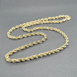 Estate 14K Y Gold 4.0mm 22” Rope Chain