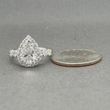 Estate 18K W Gold 3.02ctw G-H/VS1-SI1 Diamond Eng. Ring