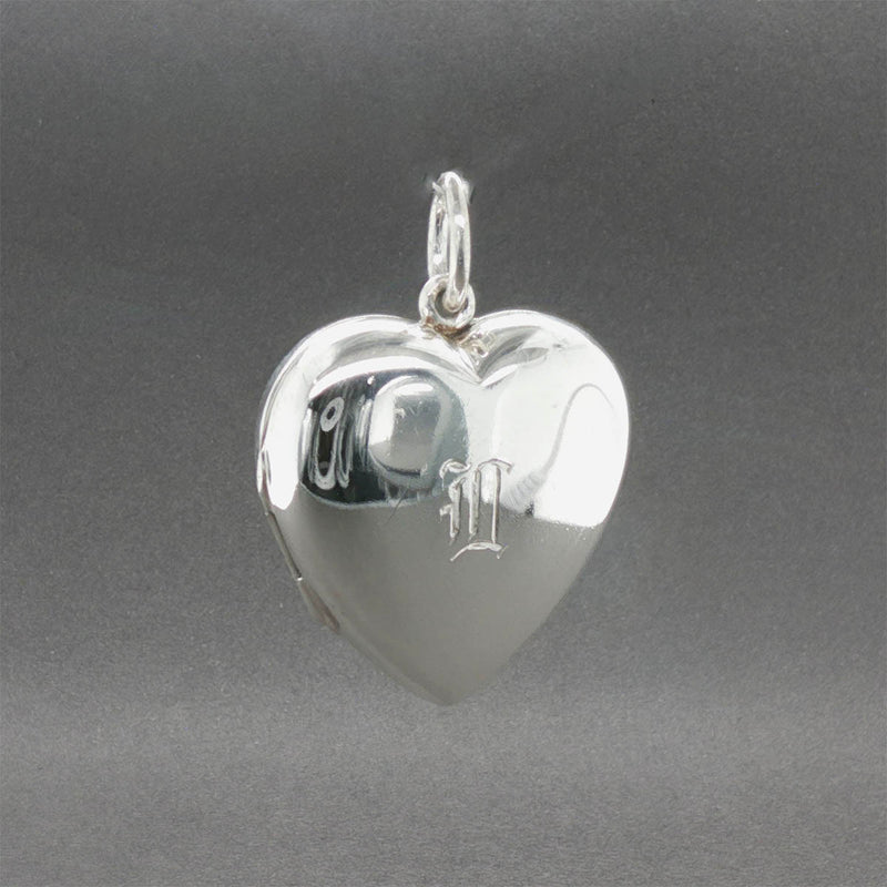 Estate Tiffany & Co. SS Heart Locket Pendant