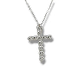 14K W Gold F/VS1 1.14ctw Lab-Created Diamond Cross