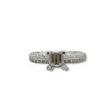 Or 18 carats 0,88 ct avec monture diamant