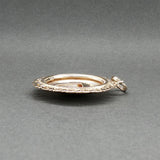 Estate 14K Y Gold Chai Medallion Pendant