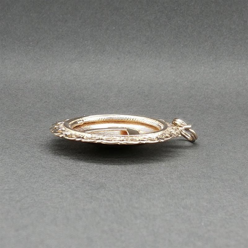 Estate 14K Y Gold Chai Medallion Pendant