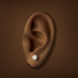 14K Y Gold 1.00ctw F/VS1 Lab-Created Diamond Martini Set Earrings