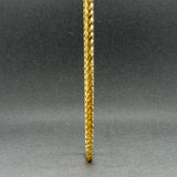 Estate 18K Y Gold 2.6mm 22” Wheat Chain