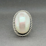 Estate Sam Piaso Zuni SS Mabe Pearl Ring