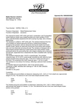Estate 14K W Gold 0.79ctw H-I/SI1 Diamond Heart Pendant