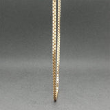 Estate 14K Y gold 1.43mm 20.25” Box Chain