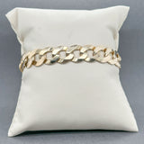Estate 14K Y Gold 10.9mm Curb Link Bracelet