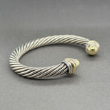 Estate David Yurman SS 14 7mm Classic Cable Cuff Bracelet