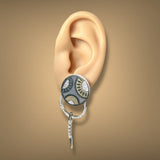 Estate La Nouvelle Bague 18K W Gold 0.75ctw Diamond Earrings