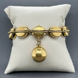 Estate Vintage 18K Y Gold Perfume Bracelet