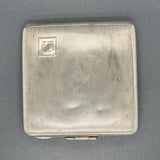 Estate SS White & Black Enamel Makeup Compact