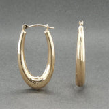 Estate 14K Y Gold 30.16mm Hoop Earrings