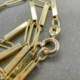 Estate 14K Y Gold 1.8mm 20” Bar Link Chain