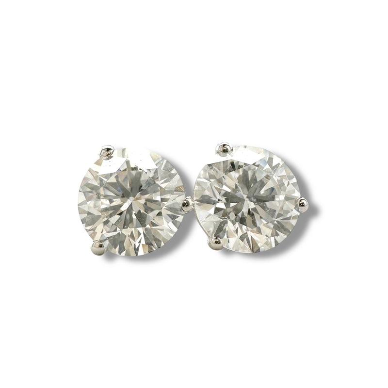 14K W Gold 1.50ctw F/VS1 Lab-Created Diamond Martini Set Earrings