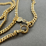 Estate 18K Y Gold 2.89mm 24” Curb Link Chain