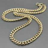 Estate 14K Y Gold Hollow 6.11mm 18” Curb Link Chain