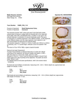 Estate 18K Y Gold Freshwater Pearl & 0.36ctw Diamond Bracelet