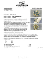 Estate 14K TT Gold 1.87ctw Sapphire Cocktail Ring