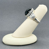 Estate SS 14 6.68ct Onyx Ring