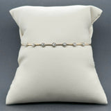 Estate 14K Y Gold 0.10ctw G-H/VS2-SI1 Diamond Bangle Bracelet