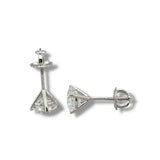 14K W Gold 2.61ctw F/VS1 Lab-Created Diamond Earrings  IGI