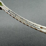 Estate Judith Ripka SS Peridot Bangle Bracelet