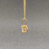 Estate 14K Y Gold 0.50ct H/I1 Diamond Solitaire Pendant