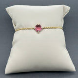 Estate David Yurman 18K Y Gold 1.91ct Tourmaline & 0.03ctw Diamond Chatelaine Bracelet