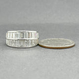 Estate Platinum 7.28ctw H-I/SI1 Diamond Eternity Ring