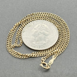 Estate 14K Y Gold 1.74mm 15.5” Curb Chain