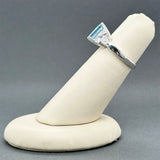 Estate 14K W Gold 2.03ct Aquamarine & 0.06ctw Diamond Ring