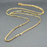 Estate 18K Y Gold 2.3mm 24” Cable Chain