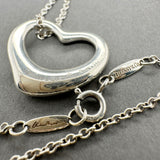 Estate Tiffany & Co. SS 22mm Open Heart Pendant